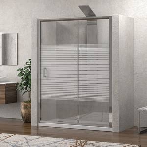 Kamalu K410N Porte Doccia Scorrevoli Moderne 120cm Nicchia 180cm Altezza Vetro Serigrafato per Camera da Letto Bagno Hotel 6mm - Product Image 2