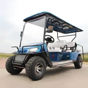 Voiture de golf électrique chinoise club 2 4 6 places abordable à vendre voiturettes de golf électriques 72V au lithium confortables 4 places