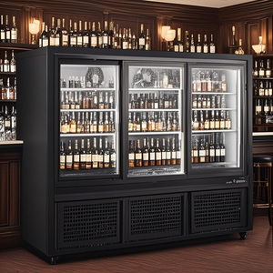 Enfriador de Bebidas para Bar, Refrigerador de Barra Trasera de 3 Puertas, Puertas Corredizas, 295l, 220v/210w, Control Digital 0-10°C, 1350x550x860mm, Bt-1350f - Product Image 6