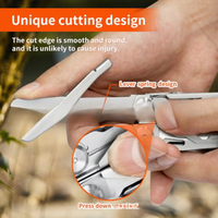 Pince multifonction pliable en acier inoxydable, outil de coupe polyvalent pour le camping en plein air, la randonnée, l'alpinisme, la survie, le bricolage