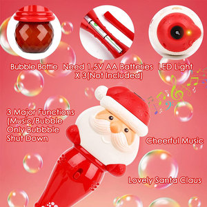 JinYing Multi Color OEM ODM <b>Lovely</b> Halloween Christmas Electric Light up Bubble <b>Wand</b> with Music - Product Image 2