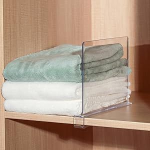 <strong>Wardrobe</strong> Transparent Plastic Partition Board Storage Organizer Cabinet with Snap-On Installation Vertical Layering Shelf <strong>Insert</strong> - Product Image 4