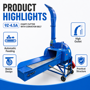 Máquina Cortadora de Paja y Forraje de Alto Rendimiento <span class=keywords><strong>Songhai</strong></span> Zili 9Z-4.5A, Picadora de Alimento para Animales - Product Image 5