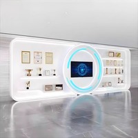 Vitrine d'exposition pour récompenses d'entreprise, présentoir pour hall d'exposition, stand de diffusion en direct, vitrine à cosmétiques Bc64 Baked