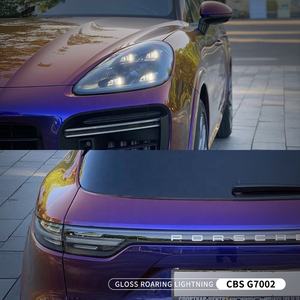 Pegatina para envolver el coche, vinilo, color morado, azul - Product Image 4