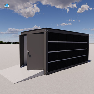 Maison mobile de luxe en conteneur de 20 à 40 pieds pour garage, salle d'outils, avec énergie solaire, maison modulaire préfabriquée en verre - Product Image 1