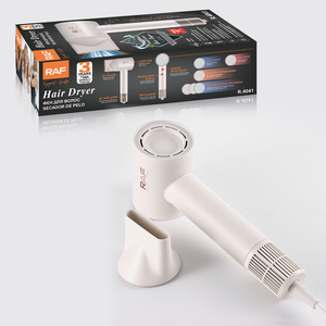 Sèche-cheveux RAF 1600W haute vitesse 110000 tr/min 2 vitesses 4 températures Protection contre la surchauffe Séchage rapide Usage professionnel en salon R.4041 - Product Image 4