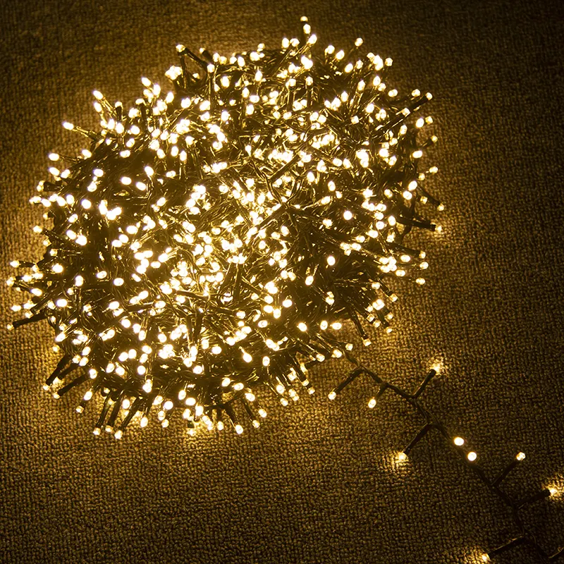 วันหยุดนำแสงสตริงไฟ LED คริสต์มาสกลางแจ้งพร้อมไฟตกแต่ง