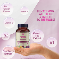 Haccp Femmes Supplément Multivitamine & Multimineral pour l'Energie Humeur Cheveux Peau & Ongles Capsules Vitamines pour Femmes