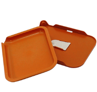Accessoires de fumage écologiques et biodégradables, plateau à rouler en plastique pour herbes sèches et tabac avec couvercle