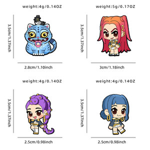 Yini Anime Kẽm Hợp Kim Men Pin - UV In Kpop Huntr/X Huy Hiệu Cho Túi Xách & Quần Áo, Phim Hoạt Hình Thu Trâm Quà Tặng Cho Kpop Người hâm mộ - Product Image 5