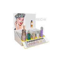 RECHII boîte de présentation de stockage de bouteilles de parfum de soin de la peau en acrylique pour magasin de produits de beauté boîte de support glorifiant d'huiles essentielles