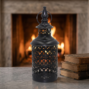 Decor Metal Lantern Matt Black Powder Coated Handmade Home Decoration Black Stylish Christmas - Product Image 3