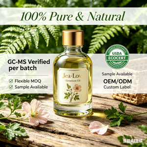 Huile Essentielle <span class=keywords><strong>de</strong></span> Géranium Bio, Extrait Naturel <span class=keywords><strong>de</strong></span> Géranium Rose pour Diffuseur Apaisant, <span class=keywords><strong>Parfum</strong></span> d'Ambiance, Vente en Gros, OEM ODM - Product Image 1