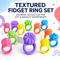 Nouveauté : Anneaux sensoriels rotatifs en silicone pour bébés (0-24 mois) – Jouets anti-stress pour les doigts – Unisexe – Guangdong