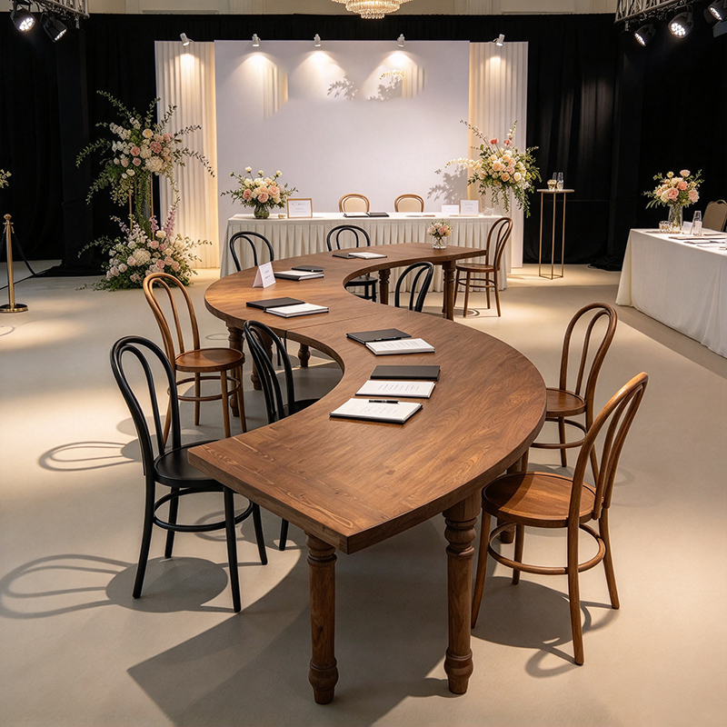 Modular Dining Room Table Wooden Curved Table S-Shaped Modular Table for Catering| Alibaba.com