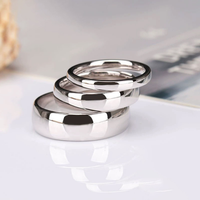 925 Silver Wedding Band for Couples Dainty Thin Plain Simple Promise Band 2mm 4mm 6mm Jewelry Gift Fit Size 3-15 for Women Men