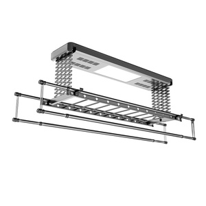 Customized double scissor style ultra-high automatic lifting intelligent home balcony electric <b>drying</b> <b>rack</b> - Product Image 3