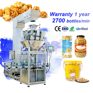 Tốc độ cao Tự động chai nhựa hạt điền Máy bỏng ngô khoai Tây Chip chai Jar điền máy - Product Image 1