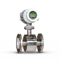 Compteur de débit numérique 2 pouces 50 mm SS316 résistant à la corrosion Traitement de l'eau de piscine Débitmètre électromagnétique