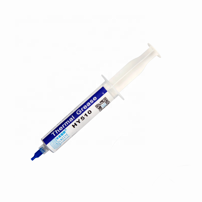 Серая Термопаста для кулера процессора 30 г, шприц HY510, термопроводящая паста для высокотемпературного процессора