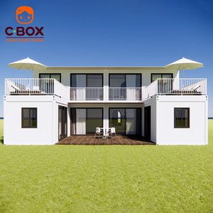 บ้านสำเร็จรูปแบบโมดูลาร์ Cbox ปรับแต่งได้ แยกส่วนได้ สำนักงานหรูหรา วิลล่า 2 ชั้น พร้อมระเบียงบนดาดฟ้า บ้านคอนเทนเนอร์แบบแพ็คแบน - Product Image 4