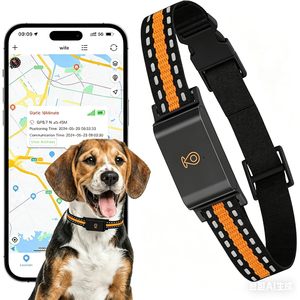 ปลอกคอติดตาม GPS สำหรับสุนัขและแมว ติดตามแบบเรียลไทม์ บลูทูธ กันน้ำ IP65 สำหรับสุนัขพันธุ์เล็ก กลาง ใหญ่ - Product Image 1