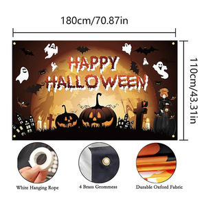 Chất lượng cao tùy chỉnh thăng hoa hạnh phúc Halloween biểu ngữ kích thước lớn kỹ thuật số in cho các sự kiện quảng cáo khuyến mại - Product Image 6