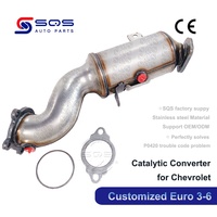 Système d'échappement complet SQS OEM/ODM de haute qualité, nouveaux catalyseurs avant Chevrolet personnalisés Euro 3-6 avec certification CE