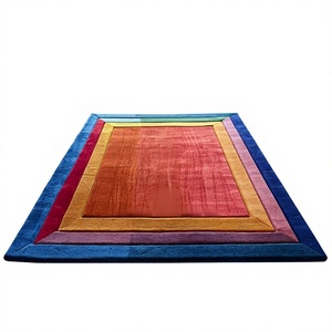 Luxury Decorative Hand Tufted <b>Loomed</b> Flat <b>Weave</b> Wool Rug Modern Handmade Designer Living Room Bedroom Home Hotel Interior - Product Image 1