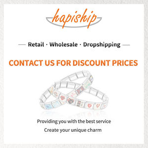 행복 도매 이탈리아 매력 팔찌 꽃 고양이 스테인레스 스틸 링크 팔찌 DIY 만들기 보석 DJ1747 - Product Image 6