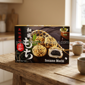 Mochi Daifuku Gâteau de riz sucré de style japonais sans gluten avec garniture au sésame en boîte - Product Image 3