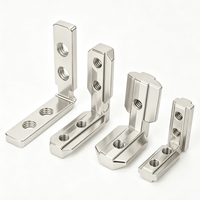 Connecteur d'angle intérieur à rainure, support d'angle en L à 90 degrés pour assemblage de profilés en aluminium à rainure en T