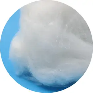 18D 76mm White Polyester Stable Fiber Solid For Textile