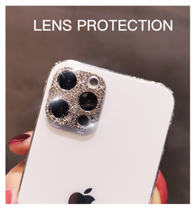 Protecteur d'appareil photo pour <span class=keywords><strong>IPhone</strong></span> <span class=keywords><strong>14</strong></span> 13 12 11 <span class=keywords><strong>Pro</strong></span> Max étui de protection d'écran d'objectif en diamant brillant pour <span class=keywords><strong>IPhone</strong></span> 15 16 protecteur d'appareil photo - Product Image 5