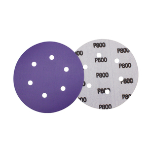 Disco de Lijado Profesional Morado con Velcro, Disco Abrasivo para Uso Automotriz e Industrial - Product Image 2
