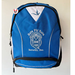 Mochila con Bordado de la Hermandad Zeta Phi Beta para Mujer, Artículos Griegos |   Mochila de Viaje Personalizada Sublimada para Mujeres de la Hermandad ZPB - Product Image 3