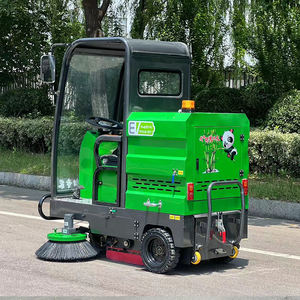 آلة تنظيف أوراق الشجر عالية الكفاءة جديدة للمصانع والمناطق الصناعية الخارجية، تعمل بالكهرباء 48 فولت مع إمكانية الركوب لإزالة القمامة - Product Image 3