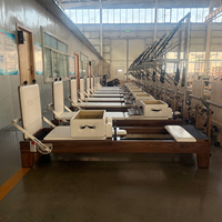 Máquina de Pilates Reformer de Madera de Nogal, Equipo Profesional de Gimnasio, Juego Completo, Cama de Estudio, Solución para Proyectos de Entrenamiento Físico, Venta al por Mayor