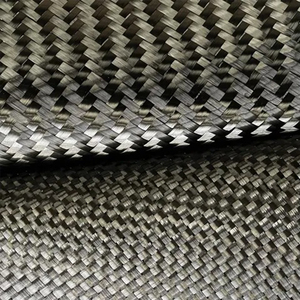 Suministro de fábrica <span class=keywords><strong>3K</strong></span> tejido de fibra de carbono sarga 200 Gsm tela peso ligero patrón liso rollo de tela de fibra de carbono - Product Image 3