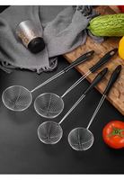 Saringan Kawat Kecil Stainless Steel Grosir untuk Hot Pot, Pangsit, Bakso, Saringan, Peralatan Dapur, dan Sendok Saring