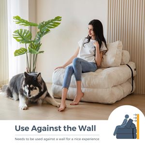 Sofá perezoso tapizado de tela Simple moderno para <span class=keywords><strong>Amazon</strong></span> esponja comprimida Tofu bloque Tatami Bean Bag silla durmiente - Product Image 4