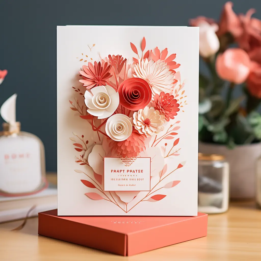 Пользовательский дизайн печати День матери поздравительная открытка Новая креативная благословение сообщение поздравительная открытка