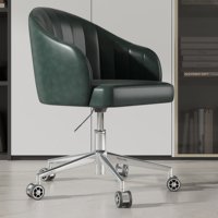 Chaise de bureau et de maquillage pour enfants en tissu, style luxe léger, réglable, ergonomique, pivotante, rose, tendance