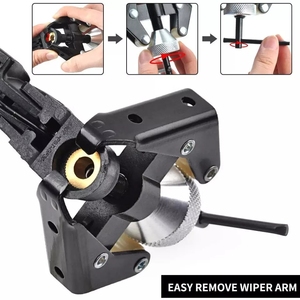 Estrattore del terminale della <span class=keywords><strong>batteria</strong></span> estrattore del braccio del tergicristallo Kit di strumenti per la rimozione del cuscinetto estrattore del braccio del tergicristallo - Product Image 4