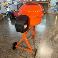Mini bétonnière MHF 180L verticale à deux roues, machine à mélanger le ciment portable pour chantier de construction commercial