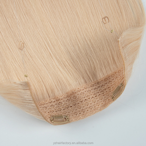 Extensions de cheveux Halo, sortie d'usine, double épaisseur, à clipser, 100% cheveux humains vierges Remy, couleur Ombré - Product Image 4