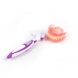 แปรงสีฟันฟันปลอมสำหรับทำความสะอาด,แปรงสีฟันฟันปลอมพร้อมโลโก้ส่วนตัวใบรับรอง CE - Product Image 2