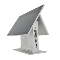 Caja Registradora Windows con Pantalla Táctil Dual de 15.6 y 10.1 Pulgadas, Sistema POS sin Impresora Térmica