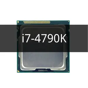 Oem Intel Core I7-4790k I7 4790K Quad-core แปดด้าย CPU โปรเซสเซอร์ 88W 8M LGA 1150 เดสก์ท็อป 8 MB 1 MB 22 นาโนเมตร 4.0 Ghz